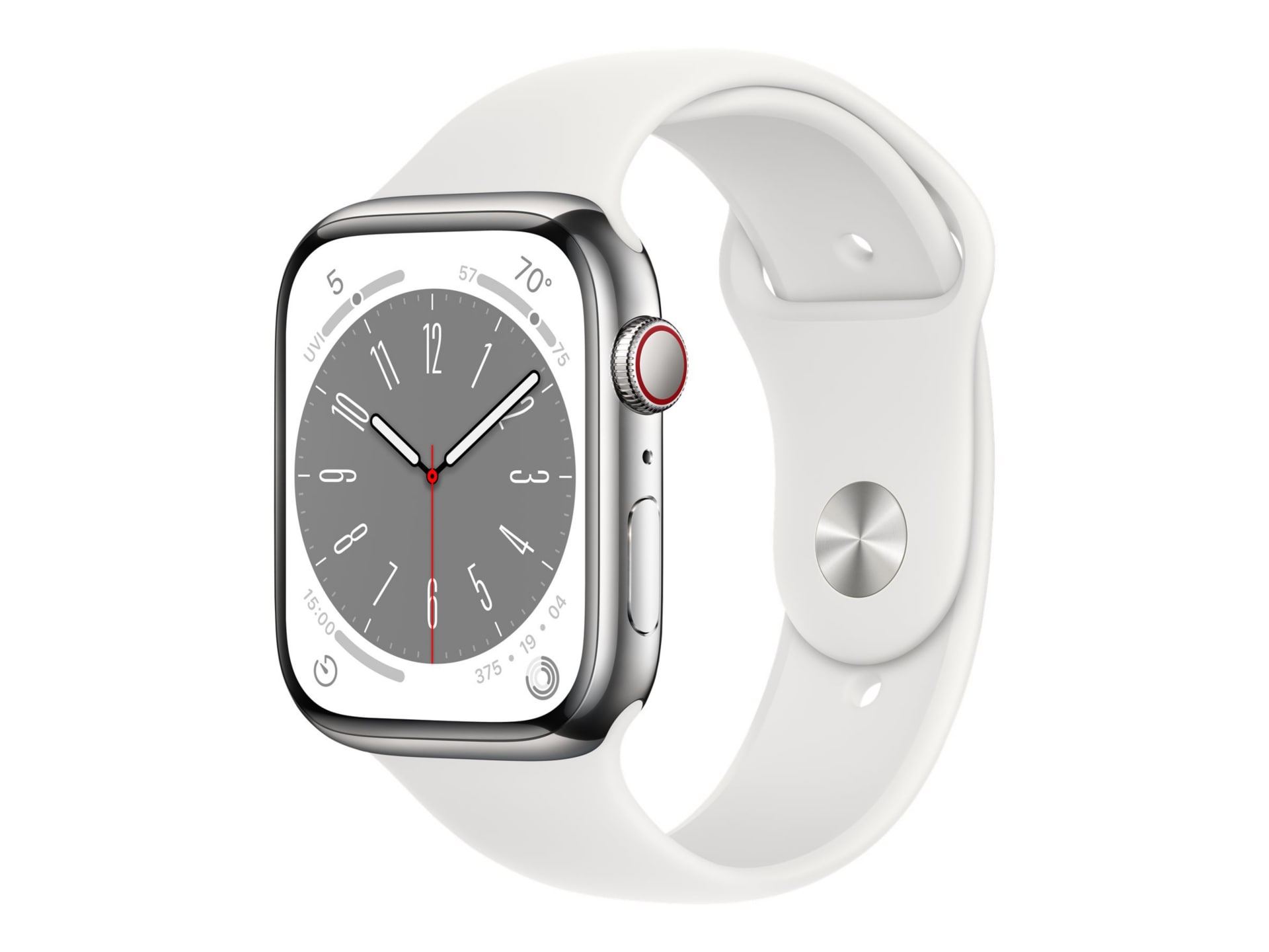 Apple Watch Series 8 (GPS + Cellular) - 45mm Silver Stainless