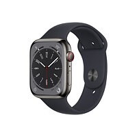 Apple Watch Series 8 GPS +Cellular 45mm - Graphite/Steel - Sport Band - M/L