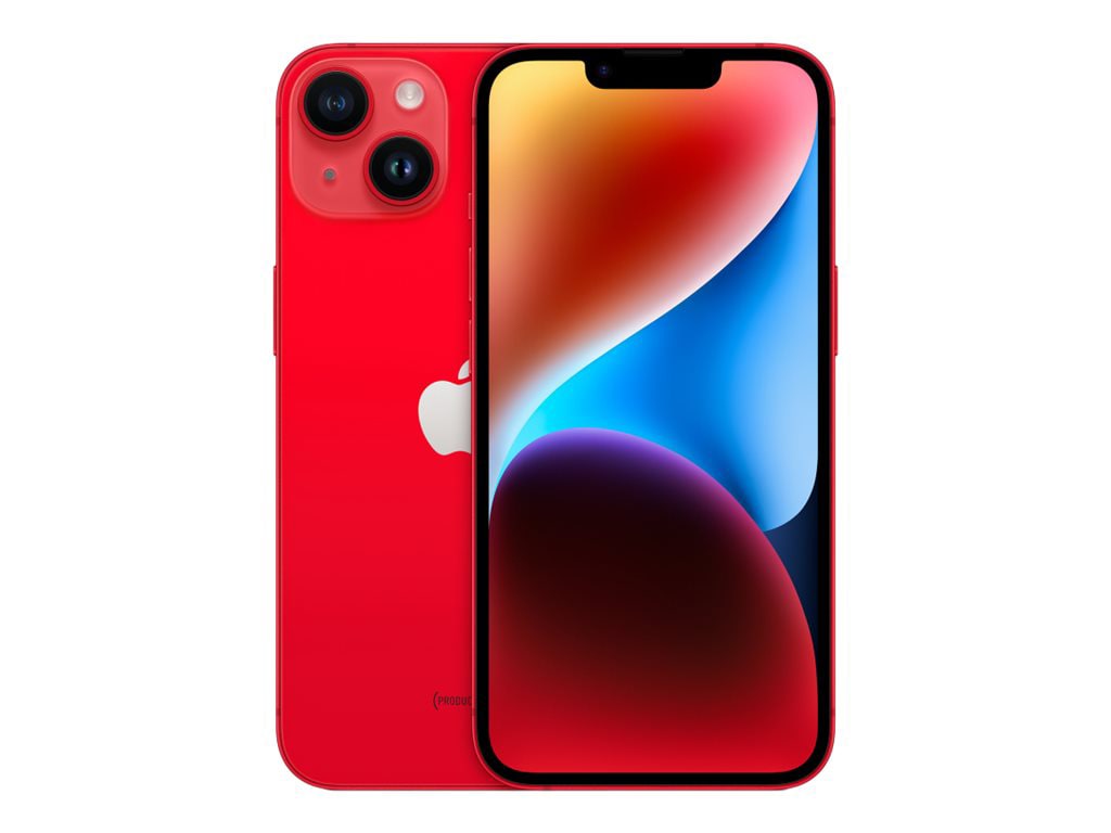 Apple 14 - (PRODUCT) RED - red - 5G smartphone - 256 GB - - MPWF3LL/A - Cell Phones - CDW.com