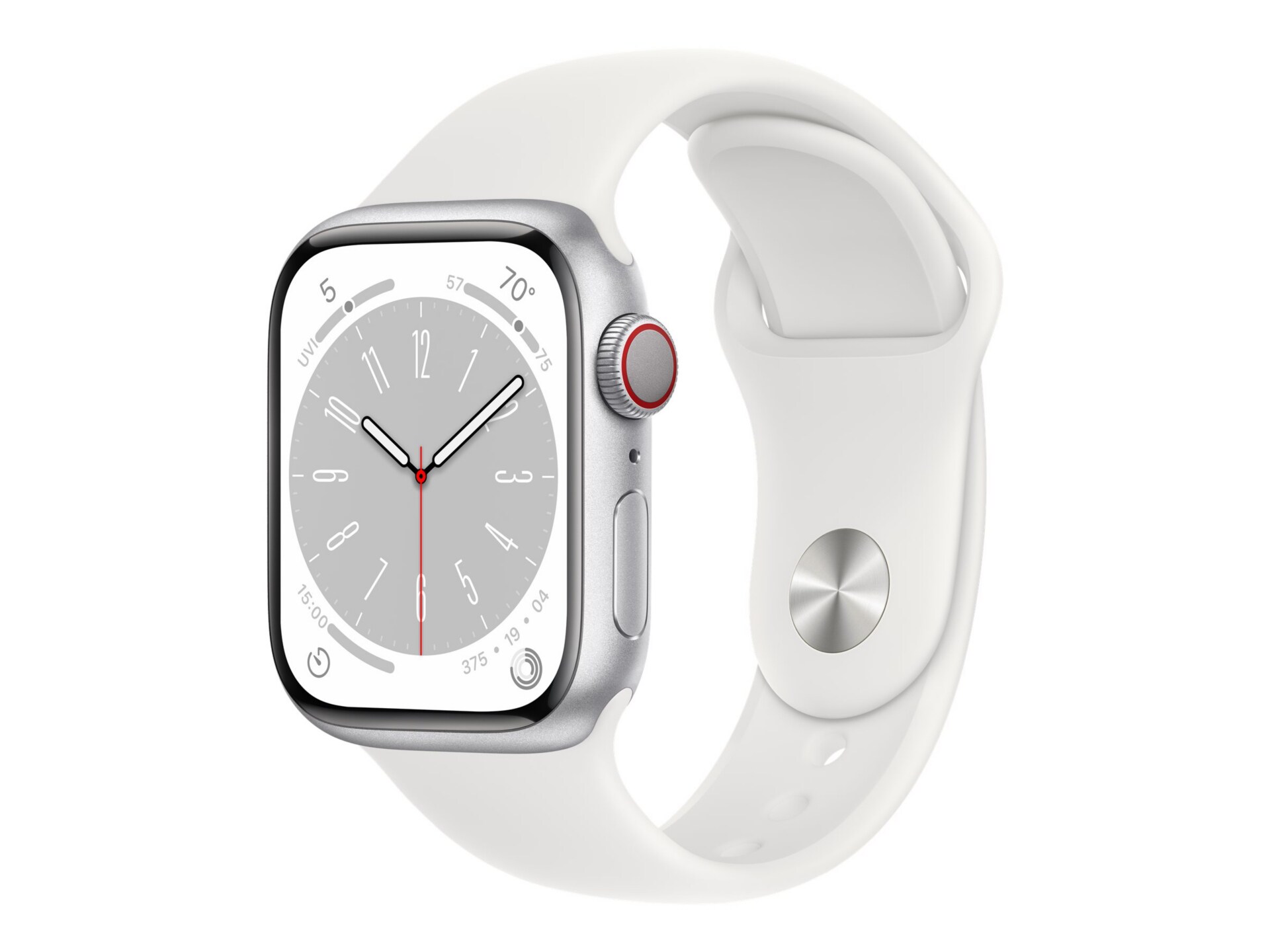 Apple Watch Series 8 (GPS + Cellular) - 41mm Silver Aluminum Case