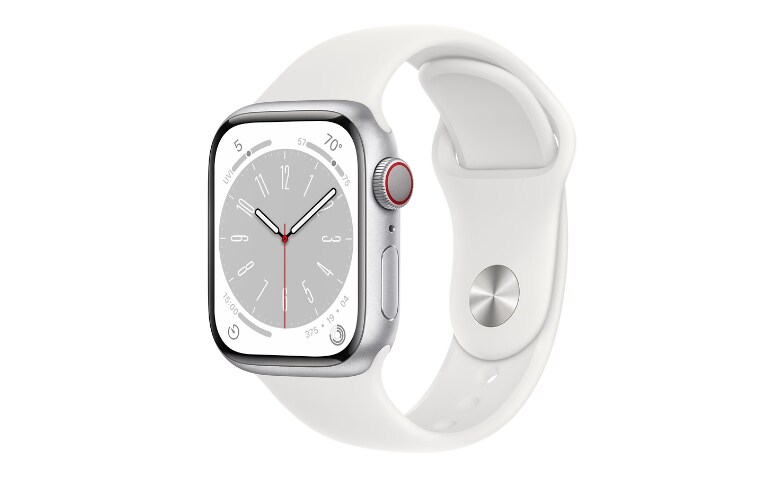 Apple Watch Series 8 (GPS + Cellular) - 41mm Silver Aluminum Case 