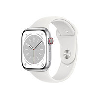 Apple Watch Series 8 GPS+Cellular 45mm - Silver/Aluminum - Sport Band - S/M