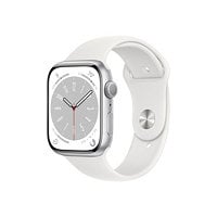 Apple Watch Series 8 - GPS - 45mm - Silver/Aluminum - Sport Band - S/M