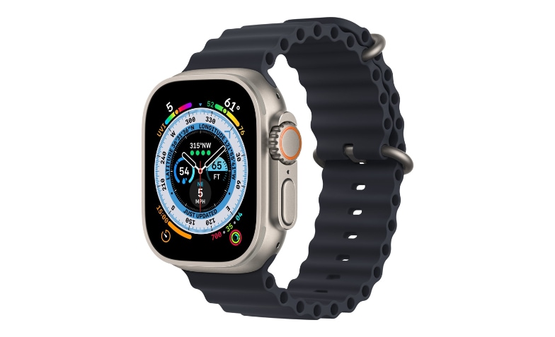 Apple Watch Ultra - titanium - smart watch with Ocean band - midnight - 32  GB