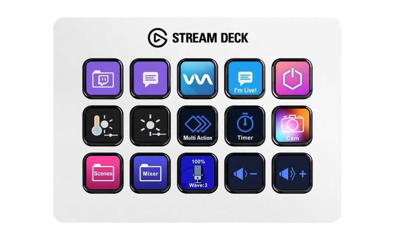 CORSAIR Stream Deck MK.2 - keypad - white - 10GBA9911 - Audio