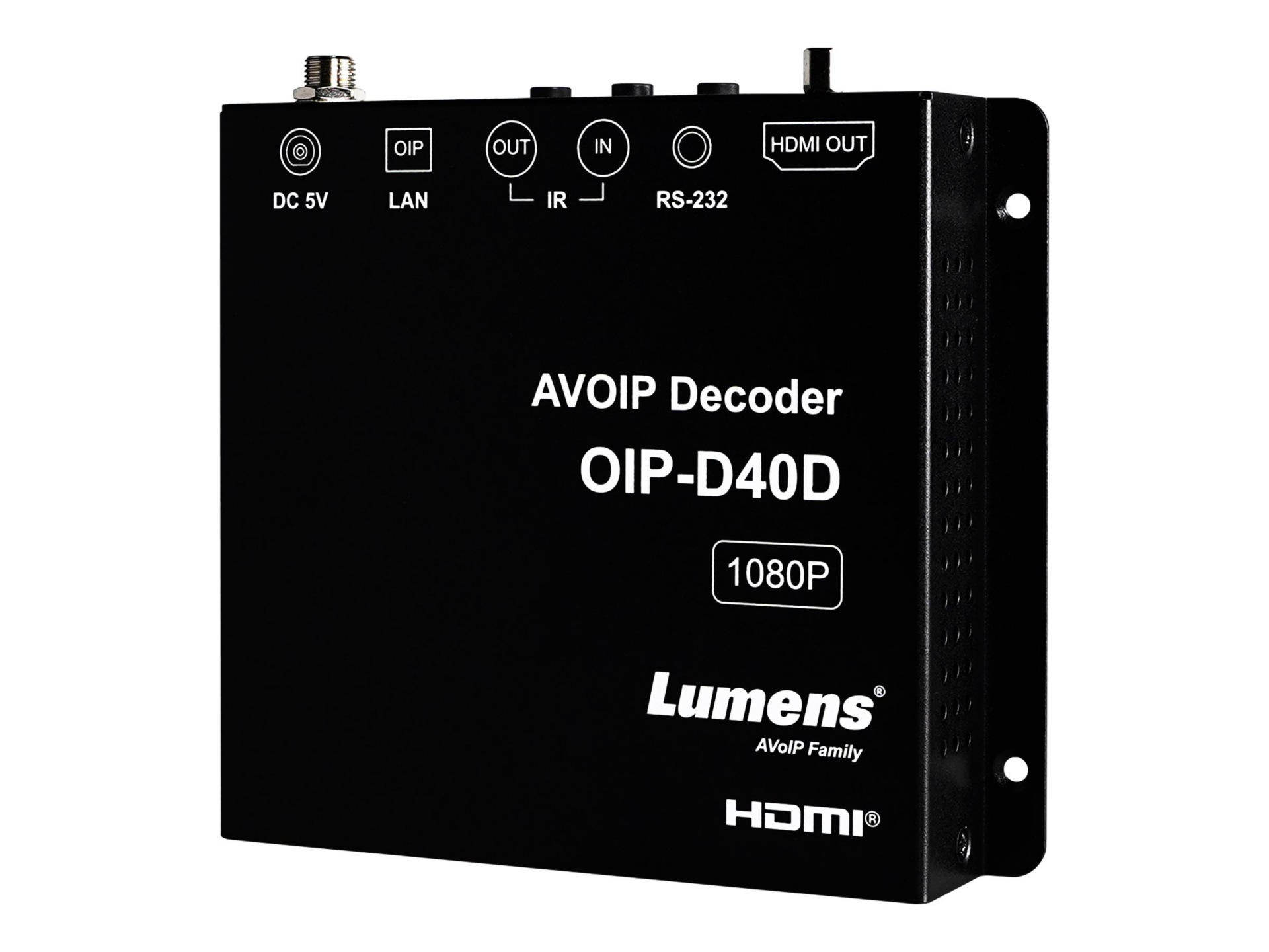Lumens OIP-D40D audio/video over IP decoder - OIP-D40D - Audio ...