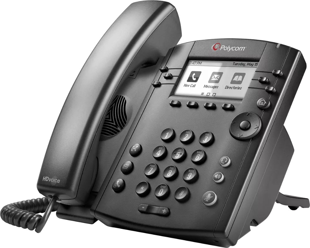 Polycom VVX 301 Powerful 6-Line Phone System - Y200-48300-025RS - VoIP ...