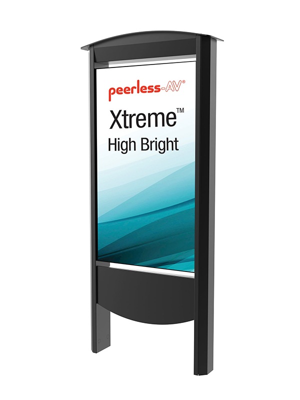 Peerless-AV Smart City Kiosk for 55" Xtreme High Bright Display - Black