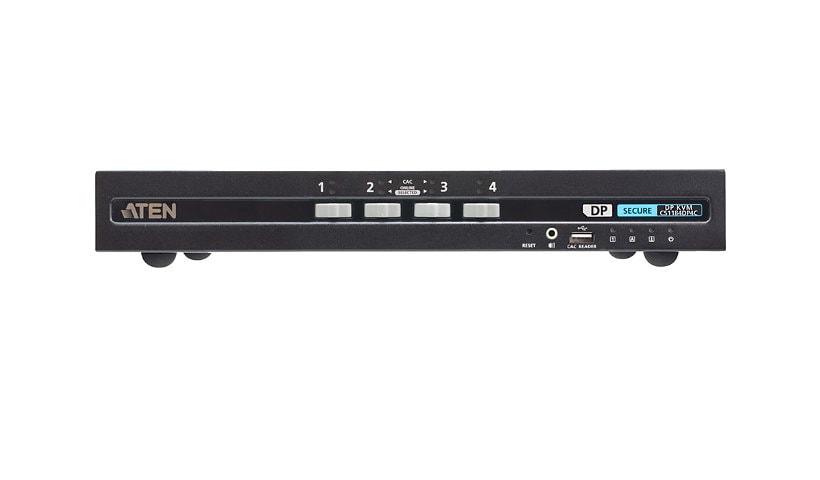 ATEN CS1184DP4C - KVM / audio switch - PSD PP v4.0 Compliant, Display Port, secure with CAC - 4 ports