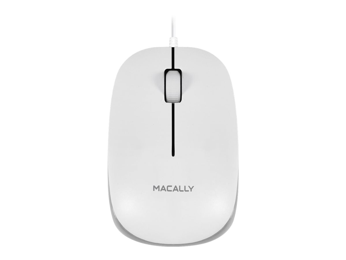 Macally XMOUSE - mouse - USB - white with gray trim