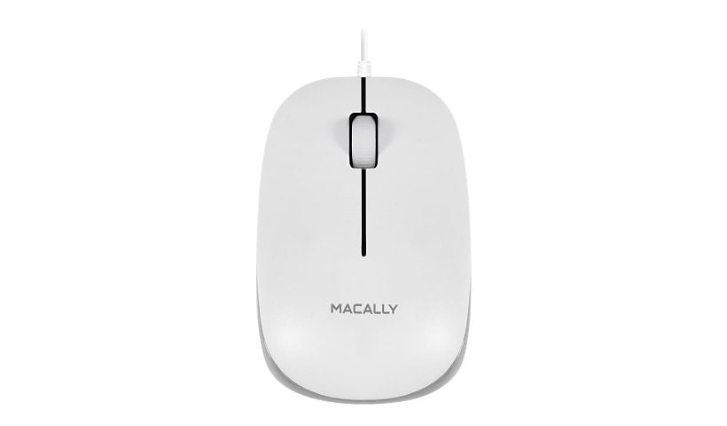 Macally XMOUSE - mouse - USB - white with gray trim