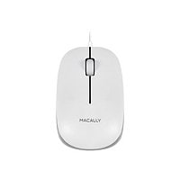 Macally XMOUSE - mouse - USB - white with gray trim