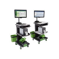 Newcastle Systems NB Series NB300NU2-S Mobile Powered Workstation - cart - black