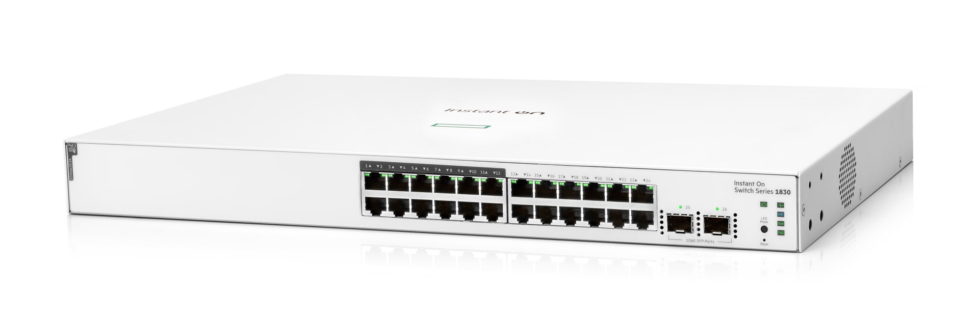 HPE Networking Instant On Switch 24p Gigabit CL4 PoE 2p SFP 195W 1830 - 24