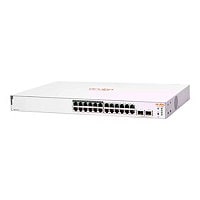 HPE Aruba Instant On 1830 24G 12p Class4 PoE 2SFP 195W Switch - switch - 24 ports - smart - rack-mountable