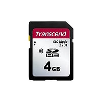 Transcend 220I - flash memory card - 2 GB - SD