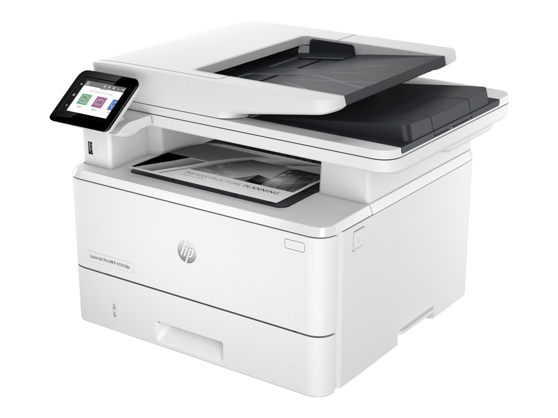 HP LaserJet Pro 4101fdn Laser Multifunction Printer - Monochrome