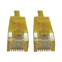 Tripp Lite Cat6a Ethernet Cable Snagless Molded Slim 10G PoE M/M Yellow 2ft
