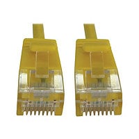 Tripp Lite Cat6a Ethernet Cable Snagless Molded Slim 10G PoE M/M Yellow 3ft