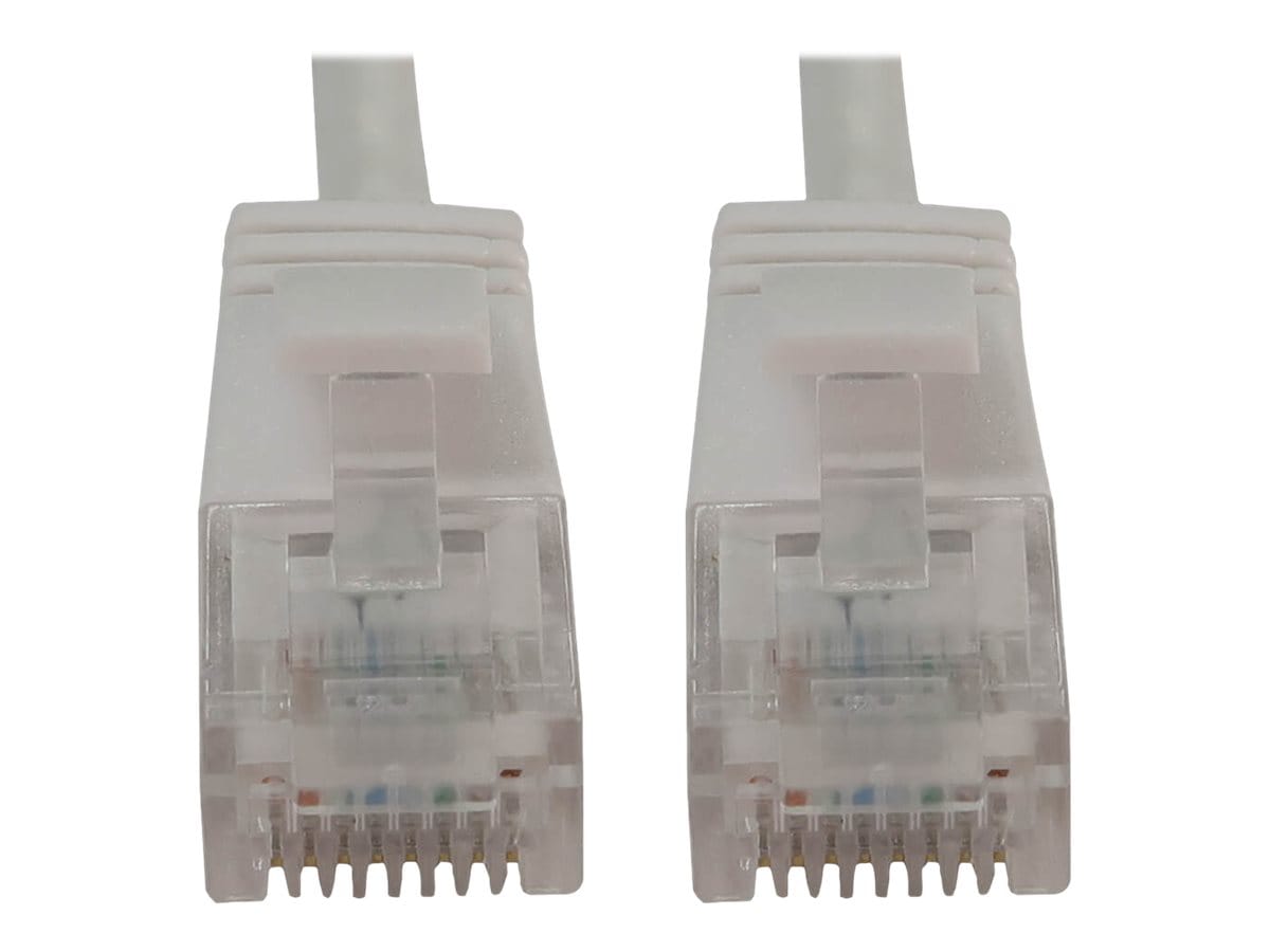 Eaton Tripp Lite Series Cat6a 10G Snagless Molded Slim UTP Ethernet Cable (RJ45 M/M), PoE, White, 6 ft. (1.8 m) -