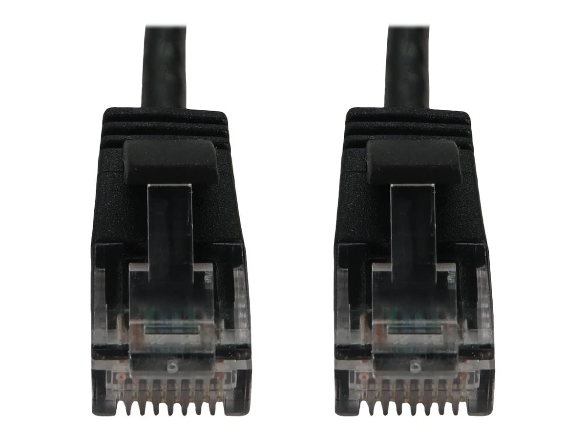 Eaton Tripp Lite Series Cat6a 10G Snagless Molded Slim UTP Ethernet Cable (RJ45 M/M), PoE, Black, 7 ft. (2.1 m) -