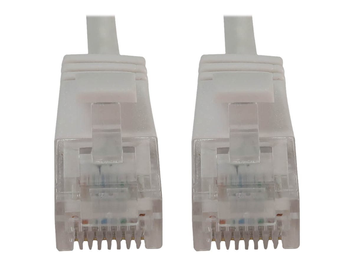 Eaton Tripp Lite Series Cat6a 10G Snagless Molded Slim UTP Ethernet Cable (RJ45 M/M), PoE, White, 7 ft. (2.1 m) -