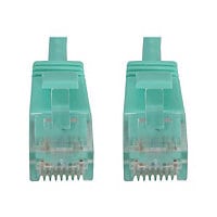 Tripp Lite Cat6a Ethernet Cable Snagless Molded Slim 10G PoE M/M Aqua 6in