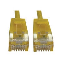 Tripp Lite Cat6a Ethernet Cable Snagless Molded Slim 10G PoE M/M Yellow 6in