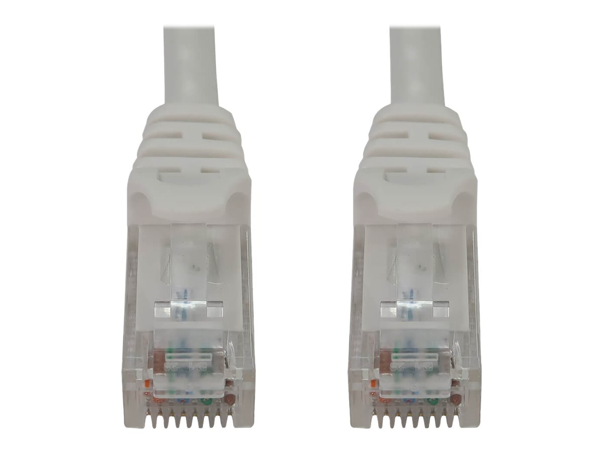 Eaton Tripp Lite Series Cat6a 10G Snagless Molded UTP Ethernet Cable (RJ45 M/M), PoE, White, 2 ft. (0.6 m) - network