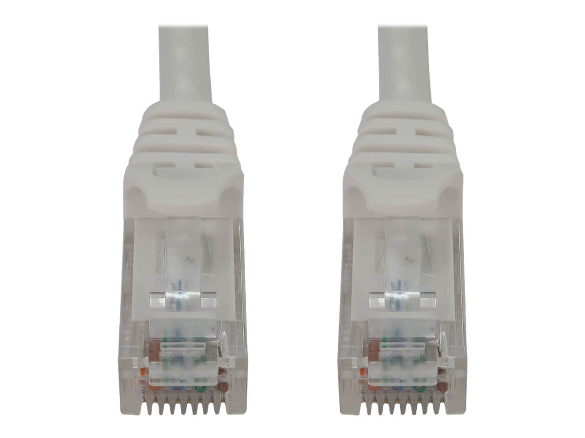 Eaton Tripp Lite Series Cat6a 10G Snagless Molded UTP Ethernet Cable (RJ45 M/M), PoE, White, 3 ft. (0.9 m) - network