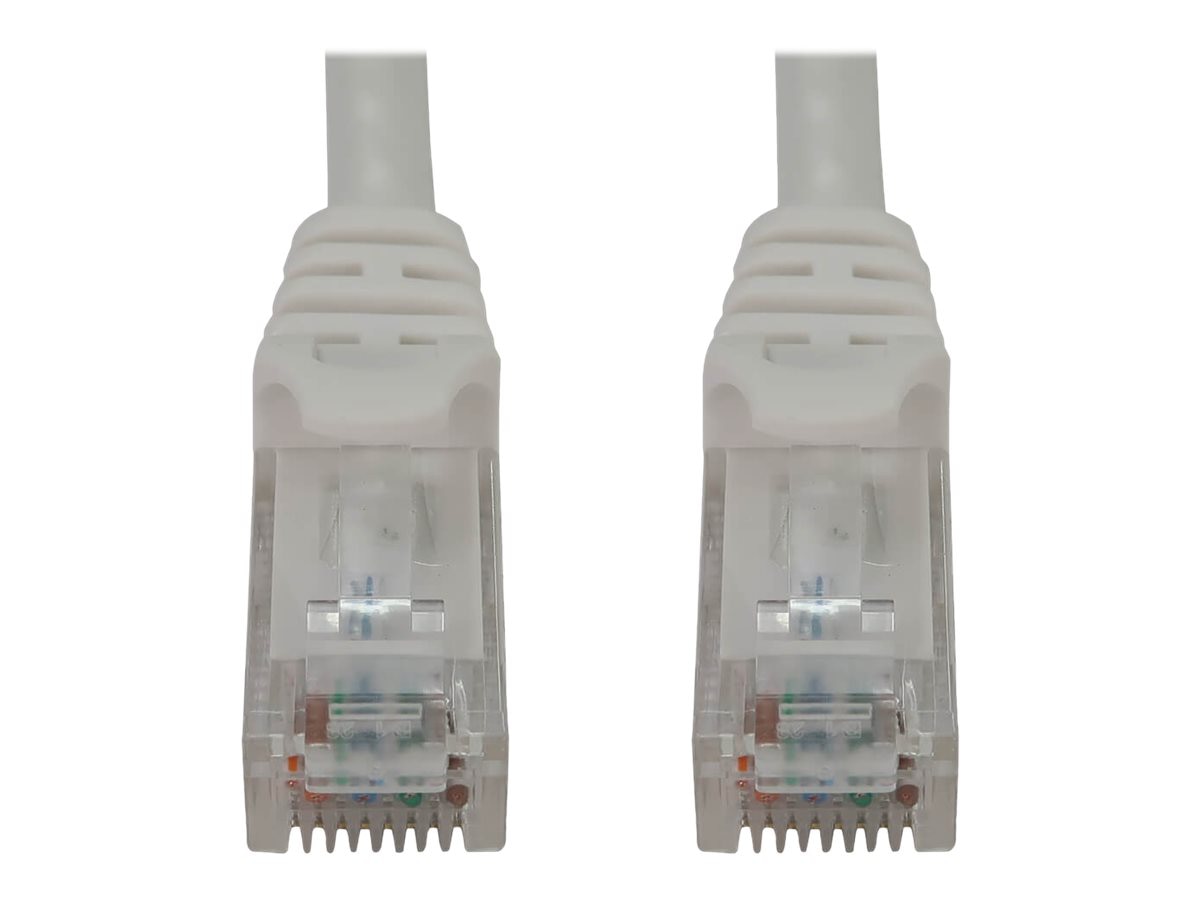 Eaton Tripp Lite Series Cat6a 10G Snagless Molded UTP Ethernet Cable (RJ45 M/M), PoE, White, 6 ft. (1.8 m) - network
