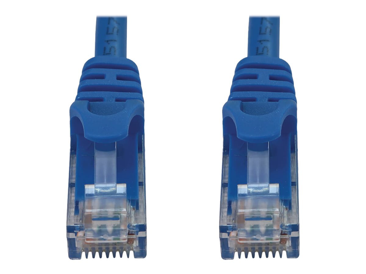 Eaton Tripp Lite Series Cat6a 10G Snagless Molded UTP Ethernet Cable (RJ45 M/M), PoE, Blue, 7 ft. (2.1 m) - network