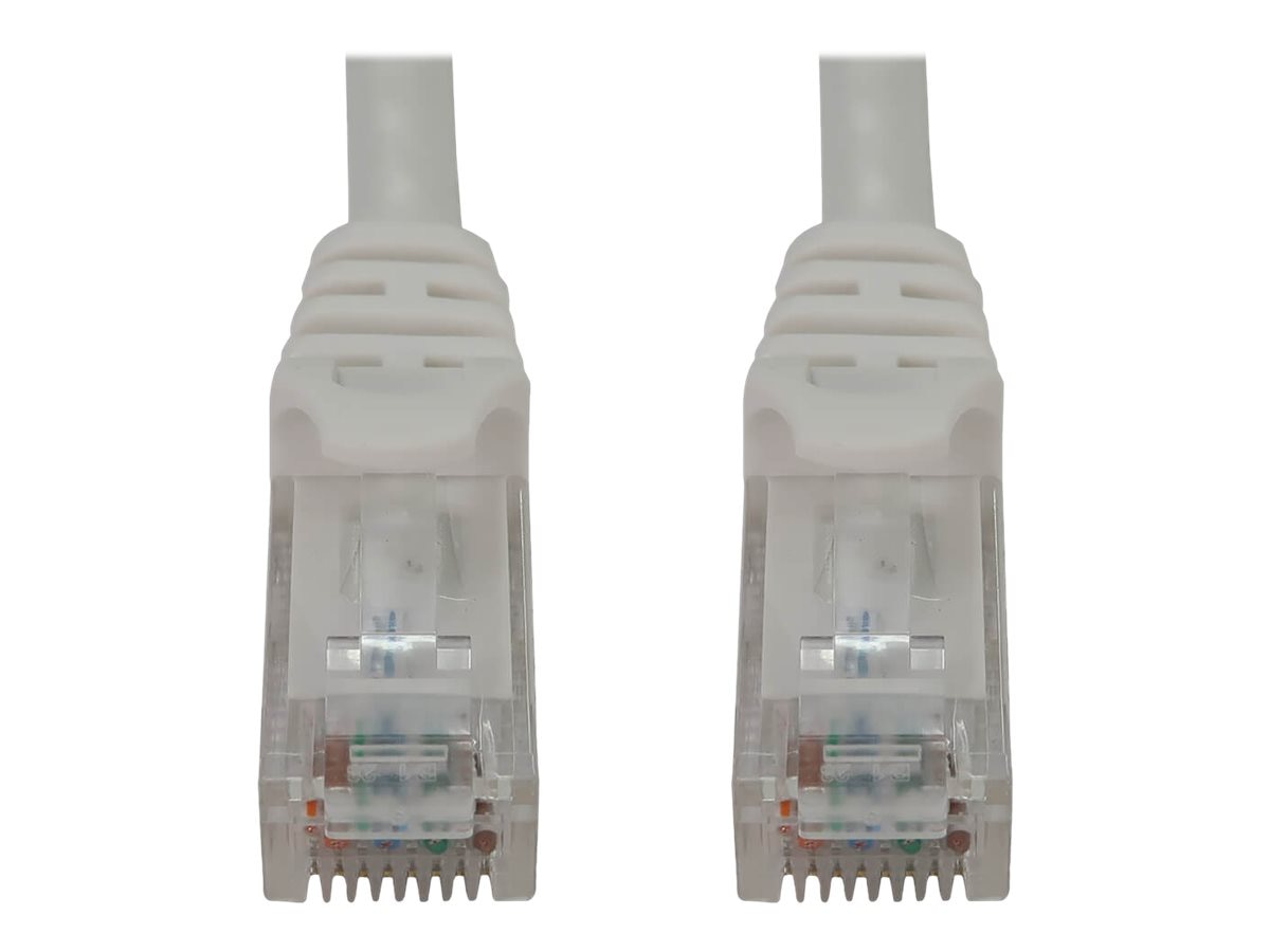 Eaton Tripp Lite Series Cat6a 10G Snagless Molded UTP Ethernet Cable (RJ45 M/M), PoE, White, 10 ft. (3.1 m) - network