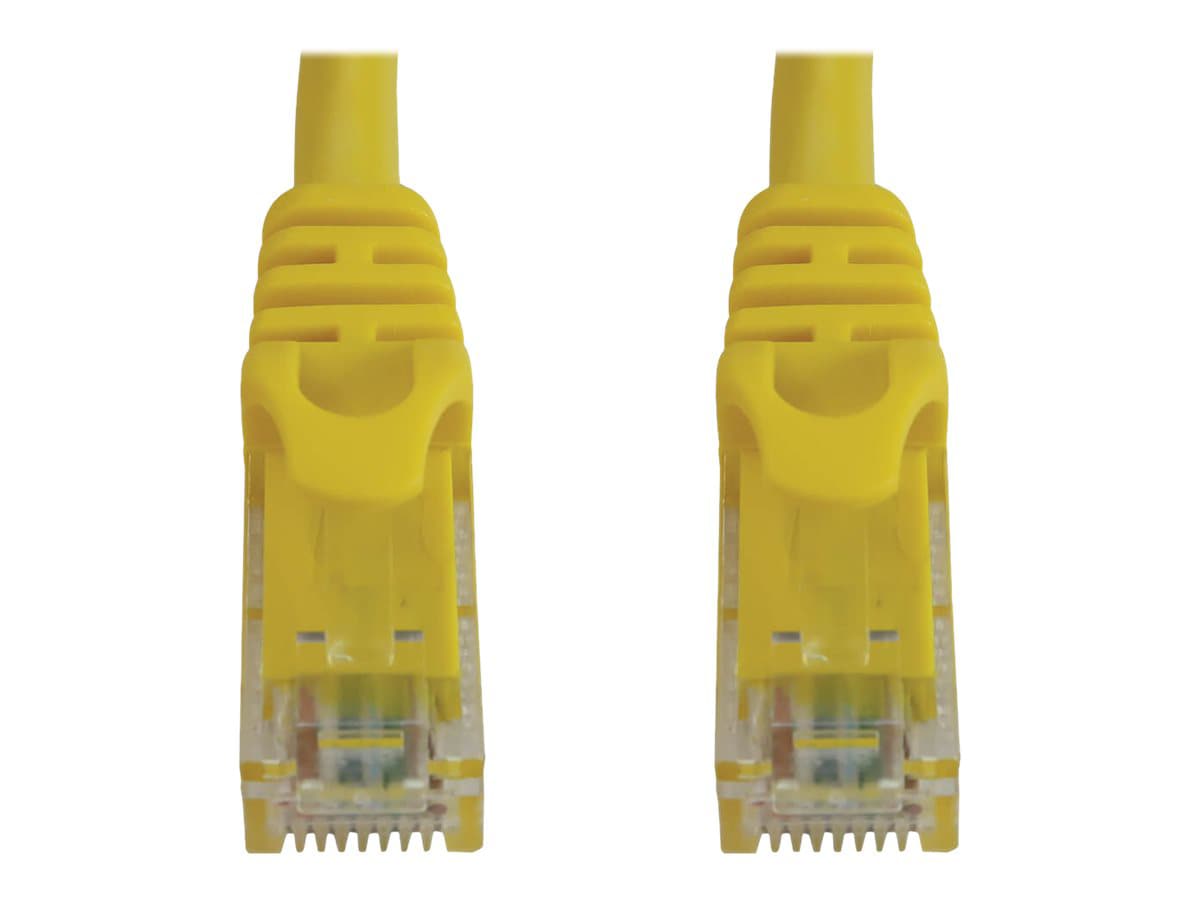 Eaton Tripp Lite Series Cat6a 10G Snagless Molded UTP Ethernet Cable (RJ45 M/M), PoE, Yellow, 20 ft. (6.1 m) - network