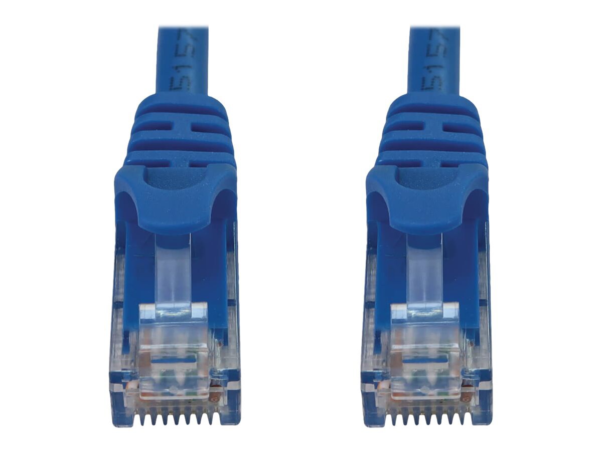 Eaton Tripp Lite Series Cat6a 10G Snagless Molded UTP Ethernet Cable (RJ45 M/M), PoE, Blue, 25 ft. (7.6 m) - network