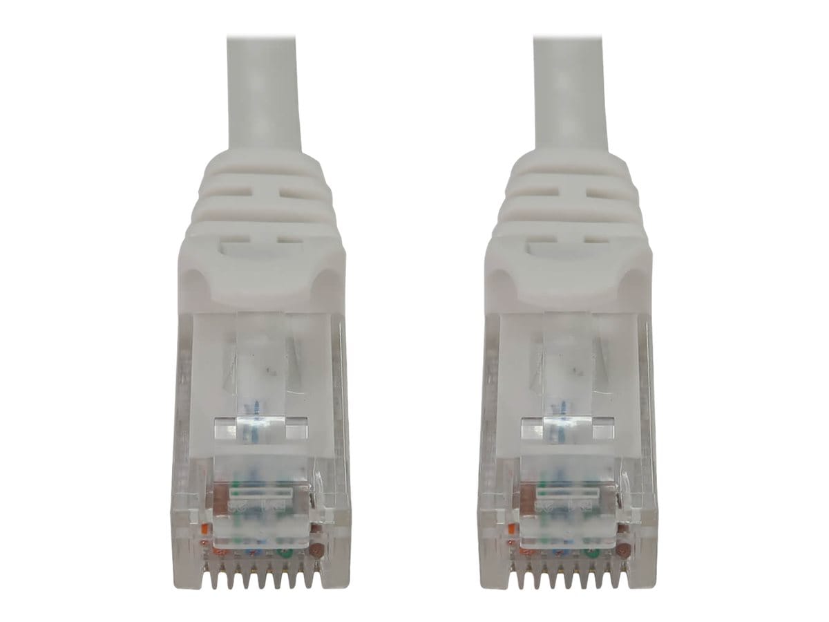 Eaton Tripp Lite Series Cat6a 10G Snagless Molded UTP Ethernet Cable (RJ45 M/M), PoE, White, 100 ft. (30.5 m) - network