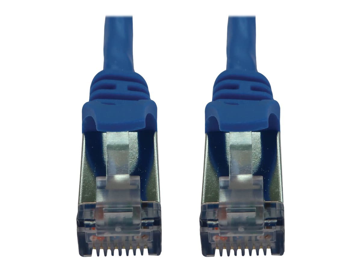 Eaton Tripp Lite Series Cat6a 10G Snagless Shielded Slim STP Ethernet Cable (RJ45 M/M), PoE, Blue, 5 ft. (1.5 m) -