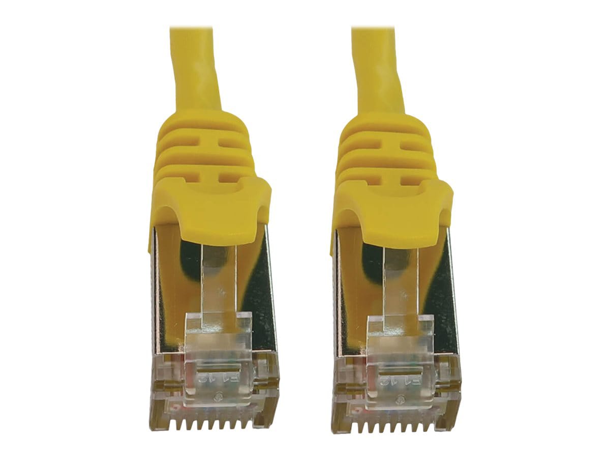Eaton Tripp Lite Series Cat6a 10G Snagless Shielded Slim STP Ethernet Cable (RJ45 M/M), PoE, Yellow, 5 ft. (1.5 m) -
