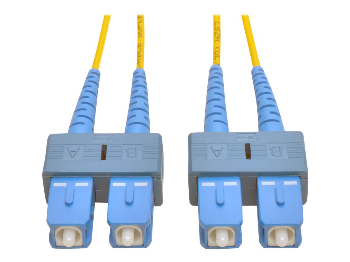 Eaton Tripp Lite Series Duplex Singlemode 9/125 Fiber Patch Cable (SC/SC), 2M (6 ft.) - patch cable - 2 m - yellow