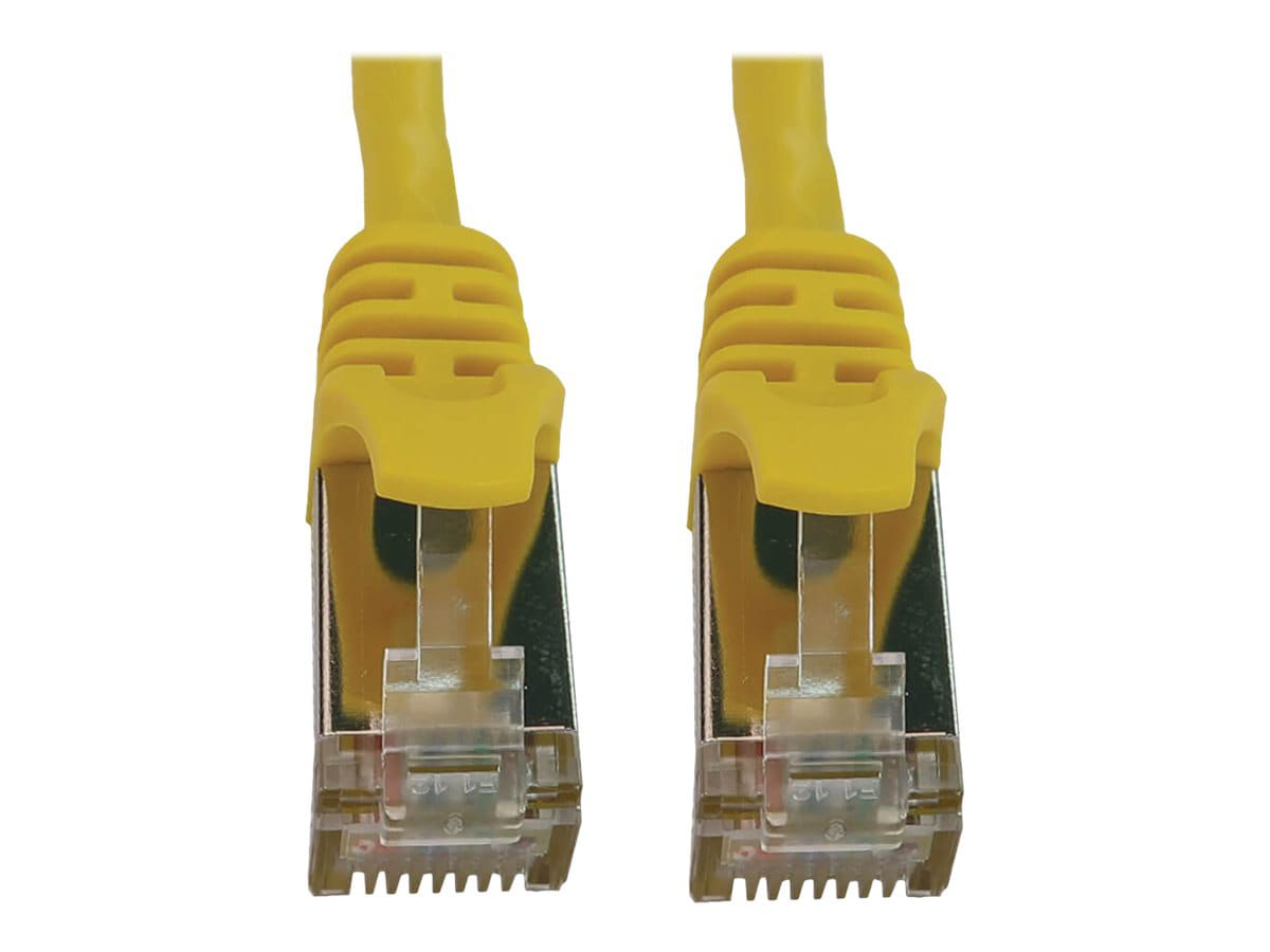 Eaton Tripp Lite Series Cat6a 10G Snagless Shielded Slim STP Ethernet Cable (RJ45 M/M), PoE, Yellow, 6 ft. (1.8 m) -