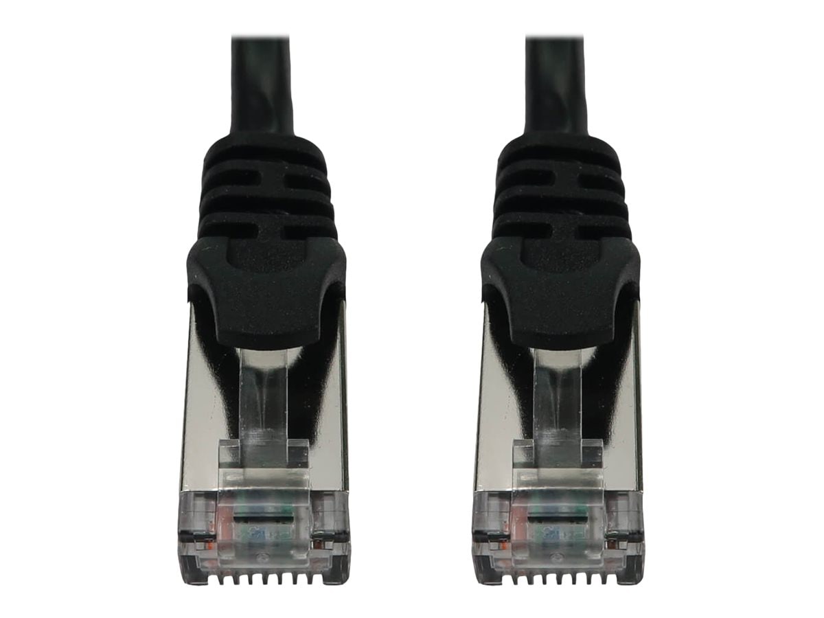 Eaton Tripp Lite Series Cat6a 10G Snagless Shielded Slim STP Ethernet Cable (RJ45 M/M), PoE, Black, 7 ft. (2.1 m) -