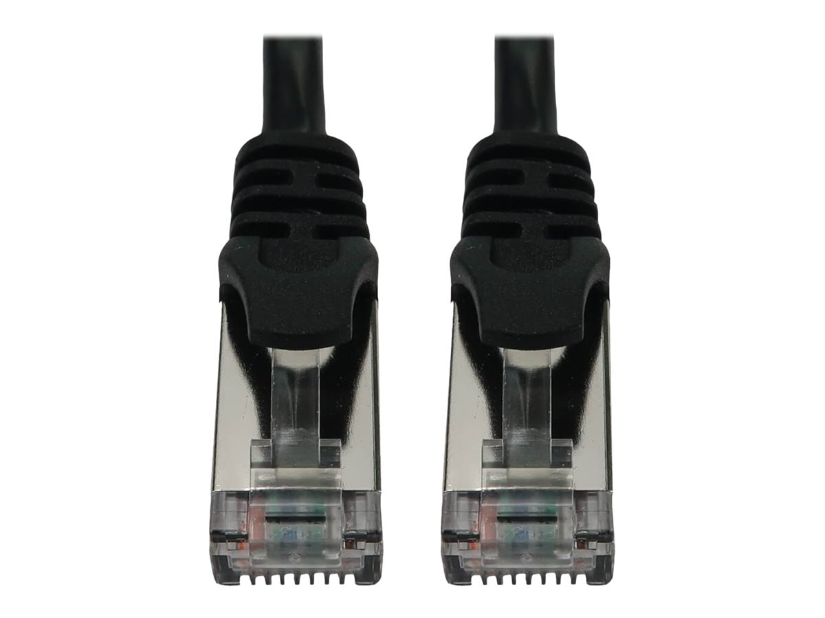 Eaton Tripp Lite Series Cat6a 10G Snagless Shielded Slim STP Ethernet Cable (RJ45 M/M), PoE, Black, 10 ft. (3.1 m) -