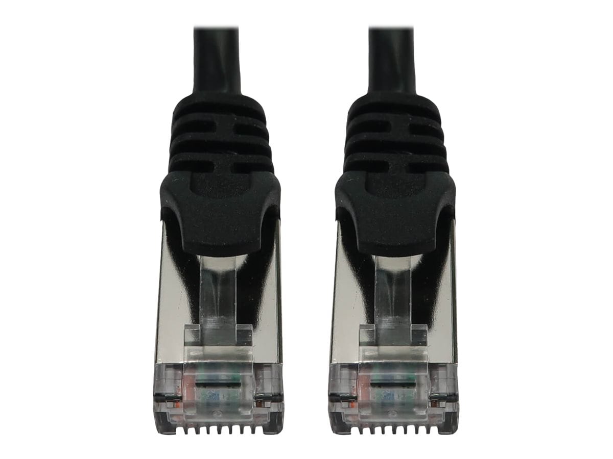 Tripp Lite Cat6a Ethernet Cable Snagless Shielded Slim 10G M/M Black 15ft