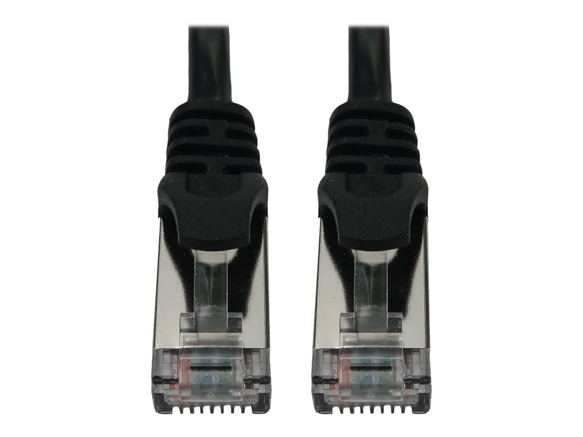 Tripp Lite Cat6a Ethernet Cable Snagless Shielded Slim 10G M/M Black 25ft