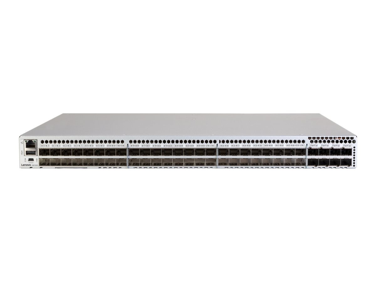 Lenovo ThinkSystem DB720S - switch - 24 ports - managed - rack-mountable - with 24x 32 Gbps SW SFP+ transceiver