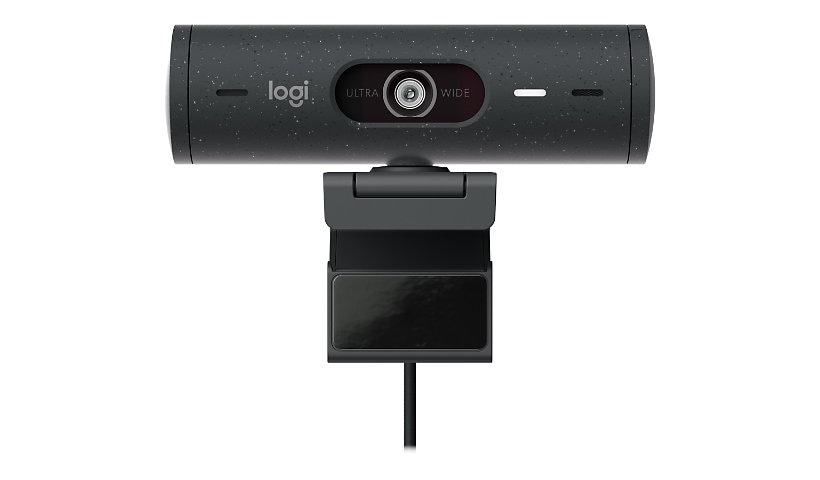 Logitech Brio 505 Full HD webcam w/auto light correction, auto-framing, show mode, noise reduction mics, privacy shutter