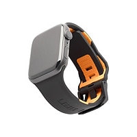UAG Apple Watch Band 45mm/44mm/42mm, Series 7/6/5/4/3/2/1/SE - Civilian Black/Orange - strap for smart watch
