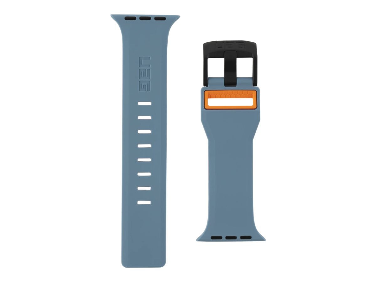 UAG Apple Watch Band 45mm/44mm/42mm, Series 7/6/5/4/3/2/1/SE - Civilian Slate/Orange - strap for smart watch