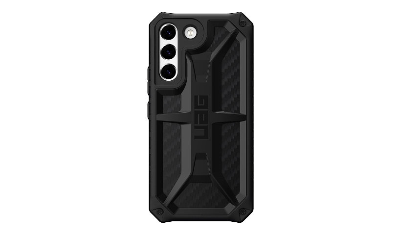 UAG Rugged Case for Samsung Galaxy S22 5G [6.1-inch] - Monarch Carbon Fiber - back cover for cell phone