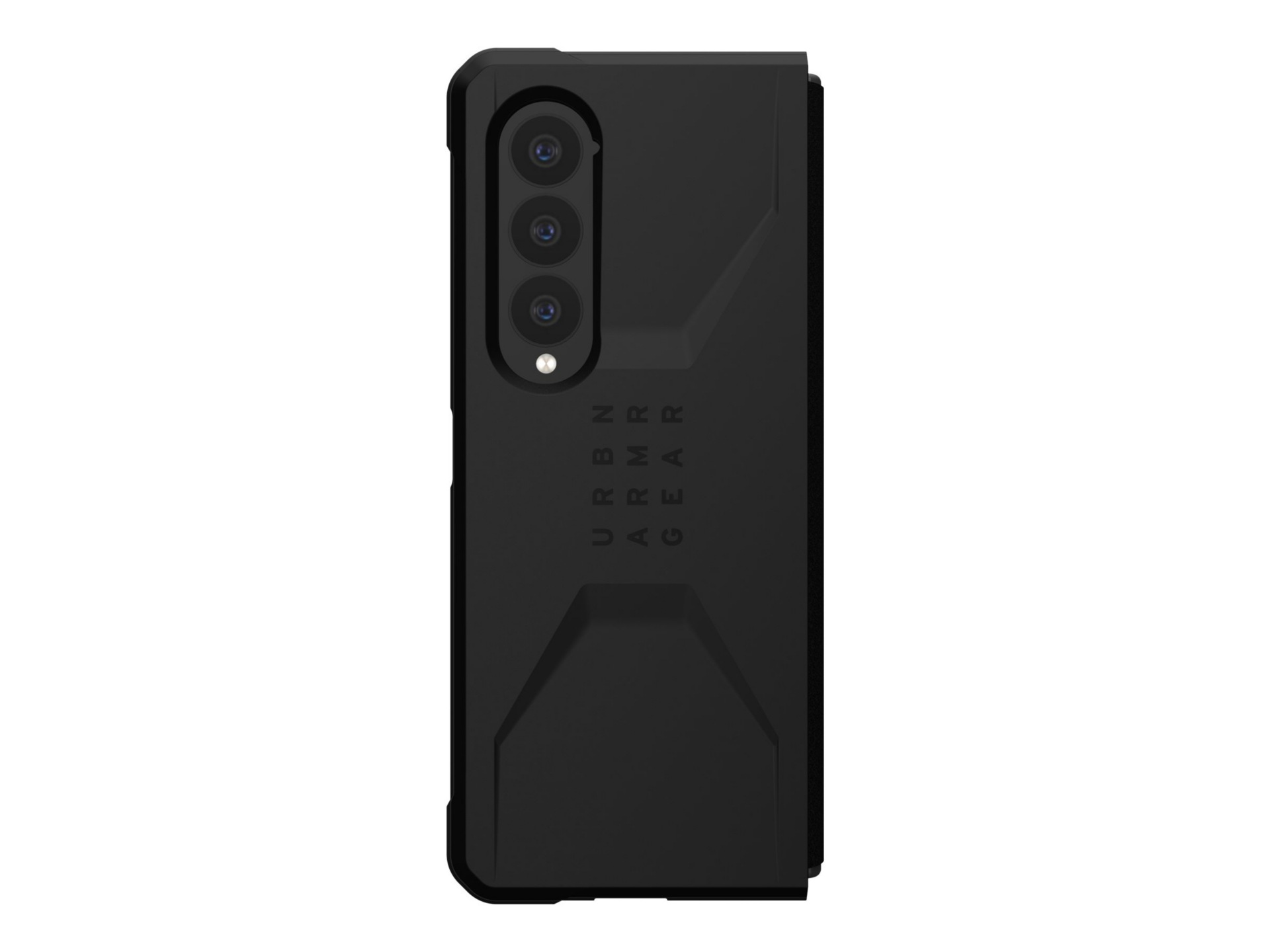UAG Rugged Case for Samsung Galaxy Z Fold 4 (2022) - Civilian Black - flip cover for cell phone